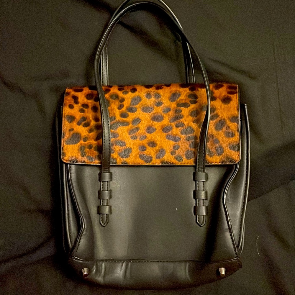 Zara Woman Cow-skin Fur Tote